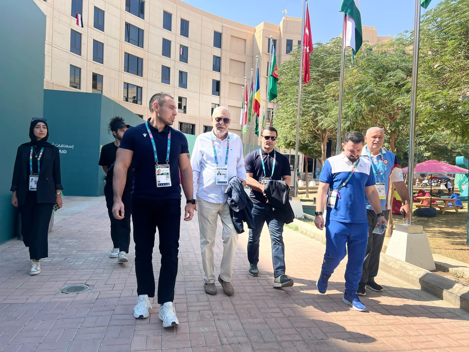 Milli Olimpiya Komitəsinin rəsmiləri Ər-Riyadda Atletlər kəndində olublar